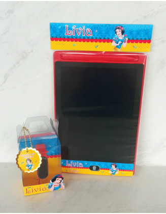Kit Tablet Lousa Mágica + Relógio Personalizado