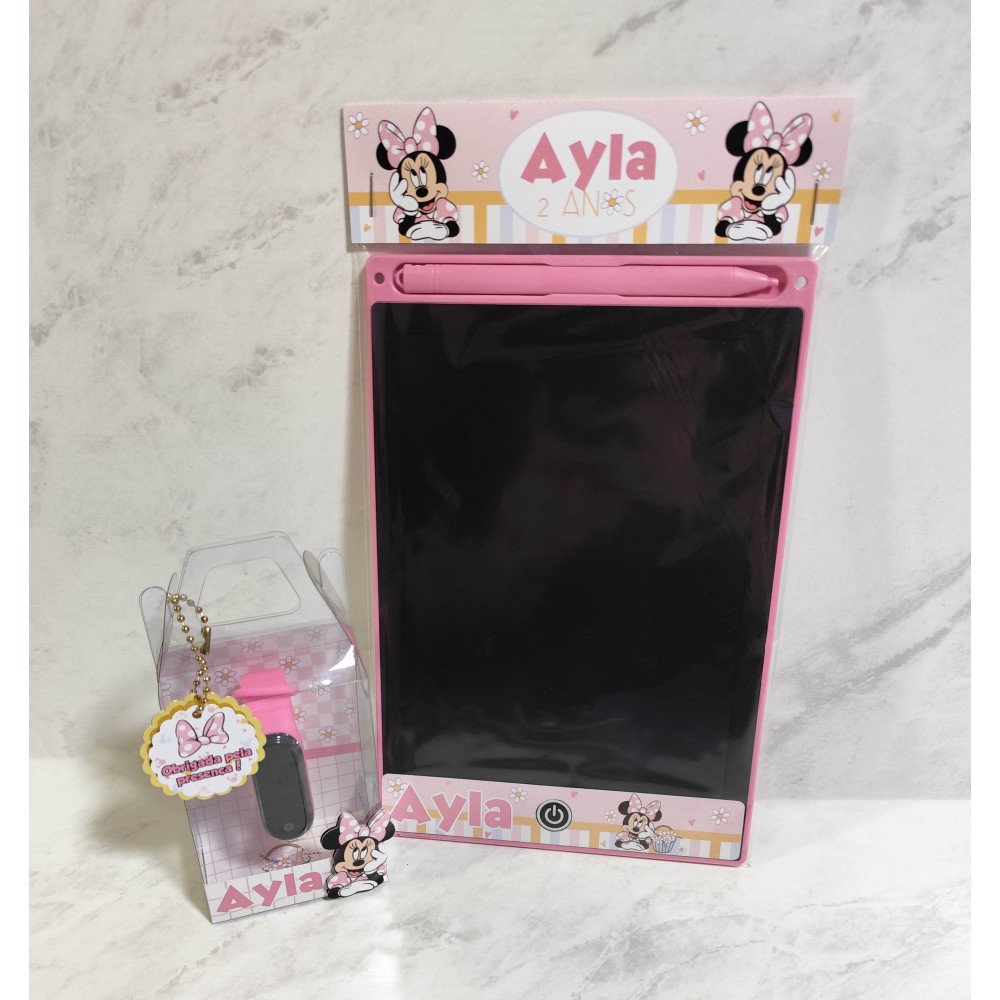 Kit Tablet Lousa Mágica + Relógio Personalizado