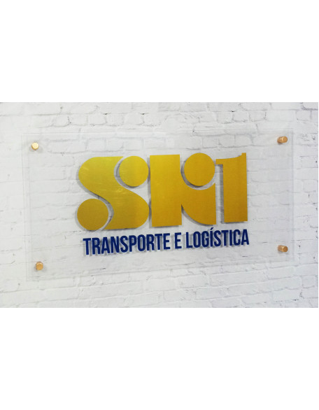 Placa Acrílica 80x40cm
