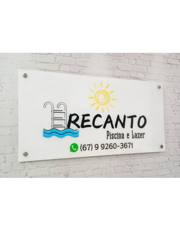Placa Acrílica 80x50cm