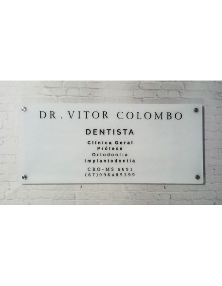 Placa Acrílica 80x50cm