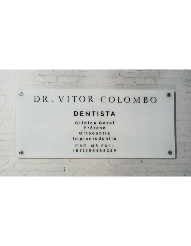 Placa Acrílica 80x50cm