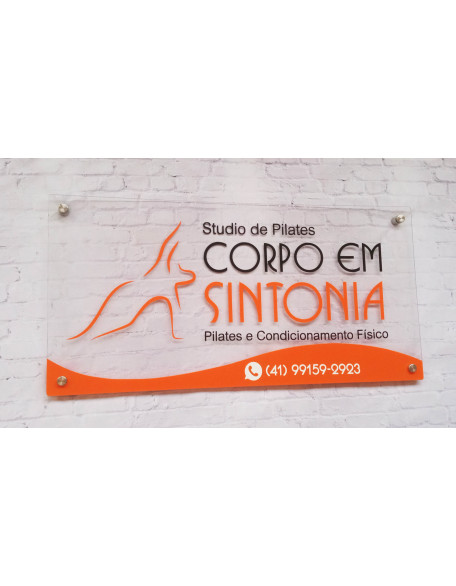 Placa Acrílica 80x40cm