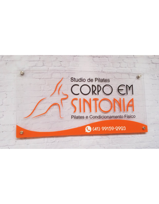 Placa Acrílica 80x40cm