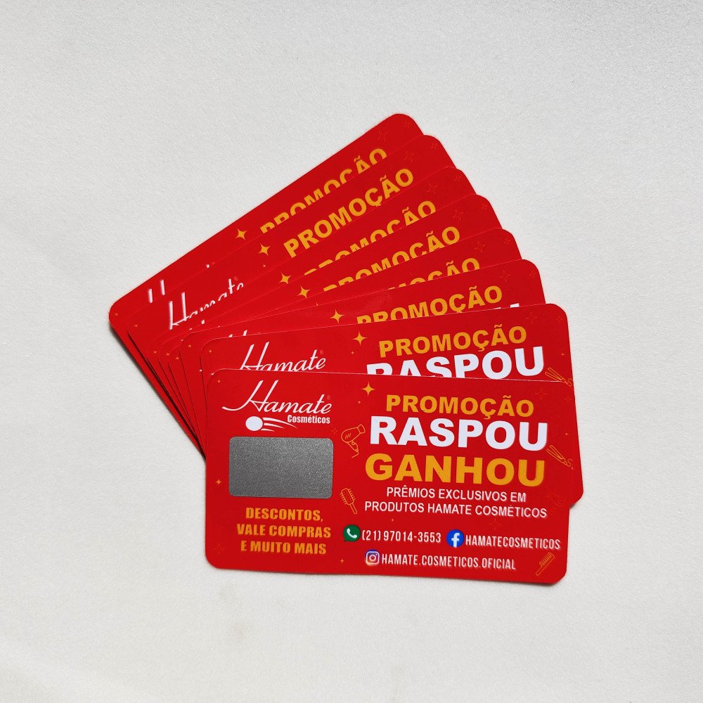 50 Raspadinhas Personalizadas – até 2 Prêmios à Sua Escolha