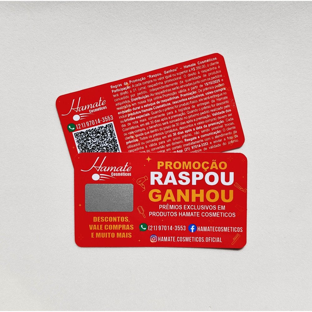 100 Raspadinhas Personalizadas – até 5 Prêmios à Sua Escolha